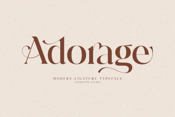 Adorage: A Vintage Serif Font for Editorial Charm