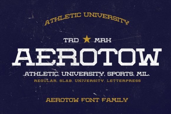 Aerotow: A Vintage Slab Serif That Anchors Brand Identity