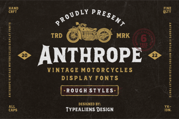 Anthrope: A Bold Serif Font for Masculine, Retro-Inspired Campaigns