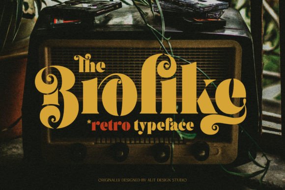 Brolike Serif Font for Handmade Labels & Retro Invitations