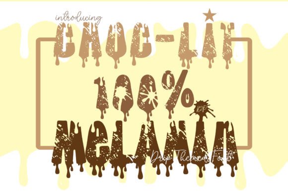 Choc-lit 100 Melanin: A Decorative Font That Makes Your Brand Feel Intentional