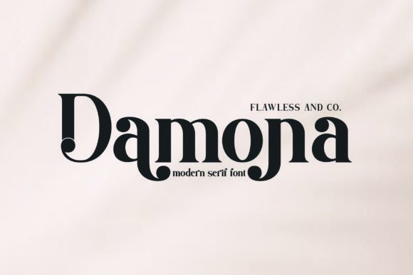 Damona: A Modern Retro Serif That Elevates Handmade Design