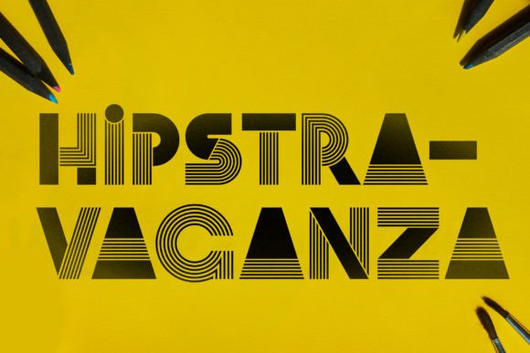 Hipstravaganza: A Retro-Flashed Display Font for Thoughtful Editorial Moments