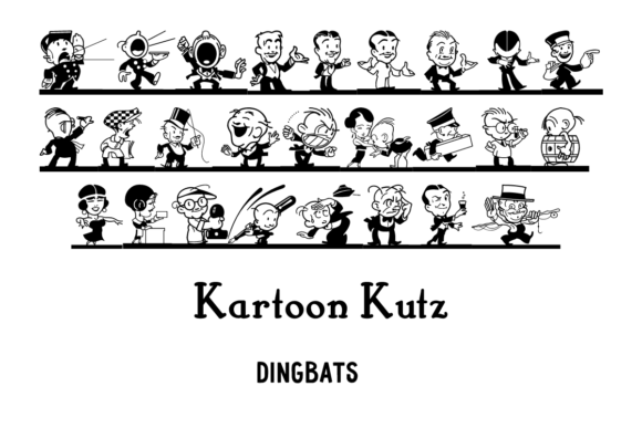 Kartoon Kutz: A Playful Retro Dingbat Font for Brand Personality