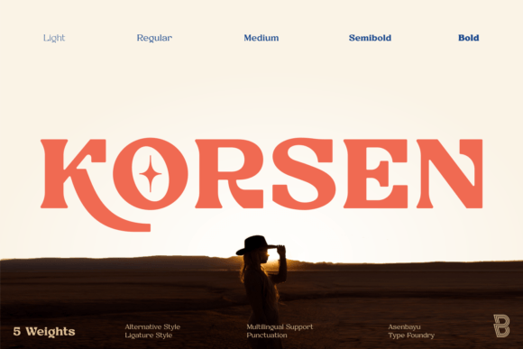 Korsen: A Multipurpose Serif Font That Earns Its Place in Campaign Design