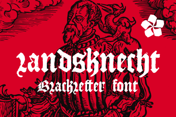 Landsknecht: A Bold Blackletter Font for Handmade Labels & Craft Designs