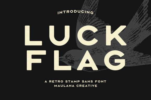 Luck Flag: A Retro Sans Serif Font That Elevates Real Business Materials