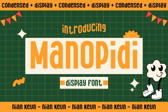 Manopidi: A Bold, Retro Sans Serif Font That Elevates Your Brand