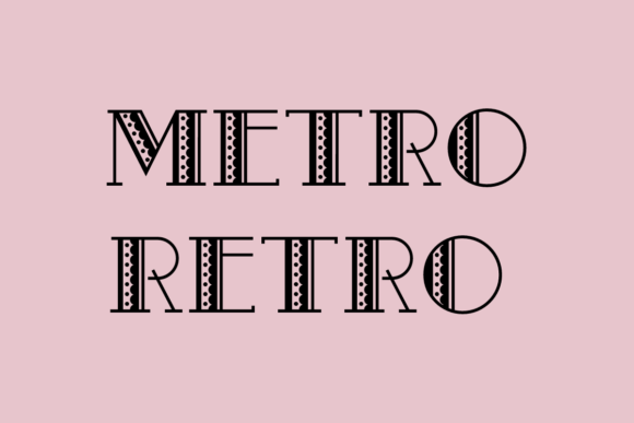 Metro Retro: A Playful Display Typeface for Digital Branding