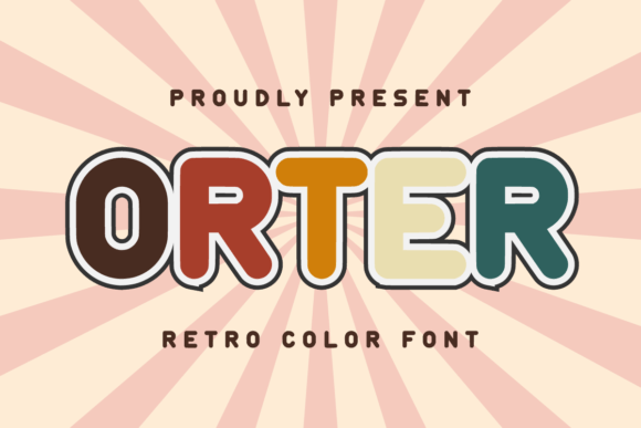 Orter: A Retro Color Font That Pops in Campaign Visuals