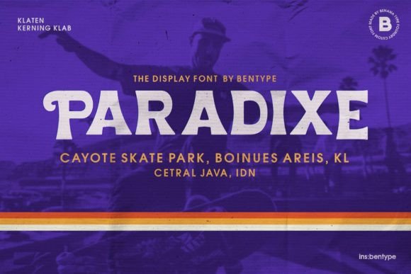 Paradixe: A Retro Display Font That Builds Brand Trust