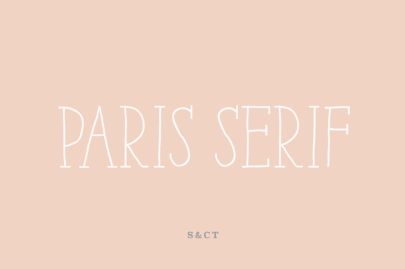 Paris Serif: A Timeless Display Font for Handmade Creators