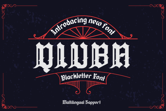 Qiuba: A Bold Blackletter Font That Elevates Web Headlines