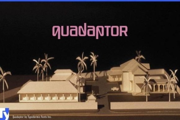 Quadaptor: A Bold, Playful Display Font