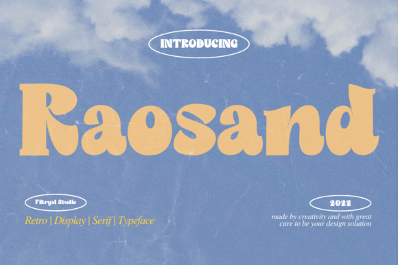 Raosand: A Thoughtful Serif Font for Real Small Business Branding