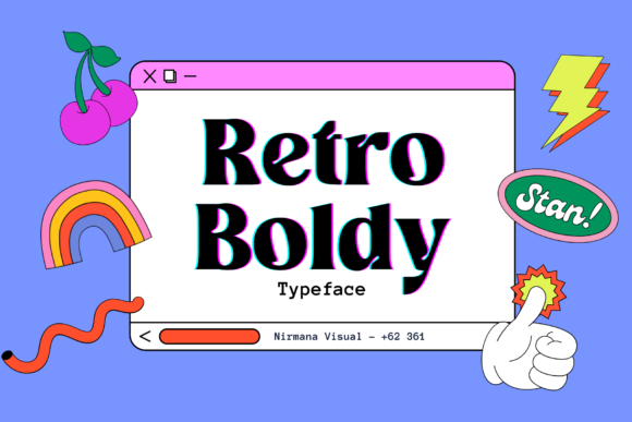 Retro Boldy: A Vintage Serif Font That Stops Scrolling