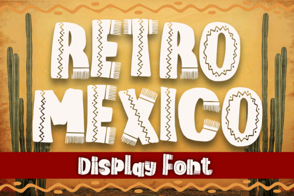 Retro Mexico Font: Bold Western Charm for Handmade Products
