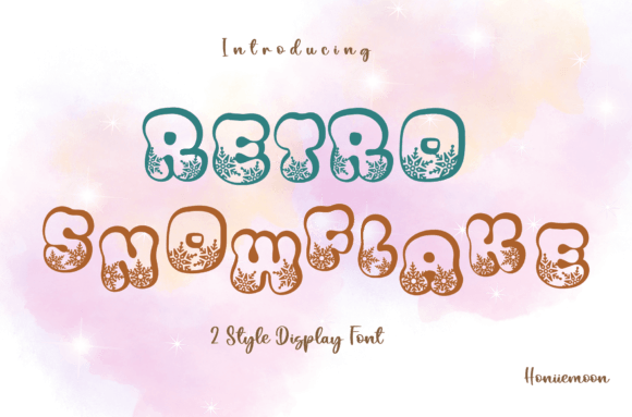 Retro Snowflake: A Festive Display Font for Scroll-Stopping Campaigns