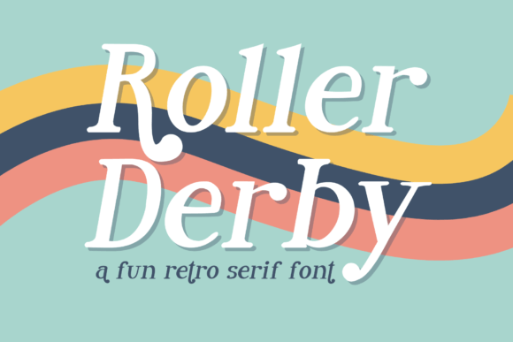 Roller Derby: A Retro Serif Font That Elevates Handmade Design