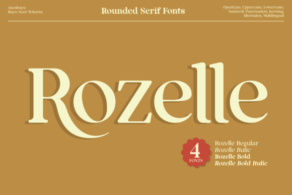 Rozelle: A Serif Font That Bridges Vintage Charm and Modern Clarity