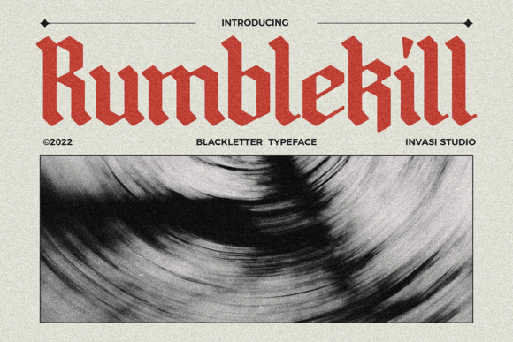 Rumblekill: A Bold Blackletter Font for Editorial Impact