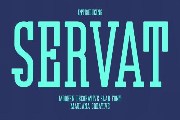 Servat: A Retro Slab Serif That Anchors Digital Branding