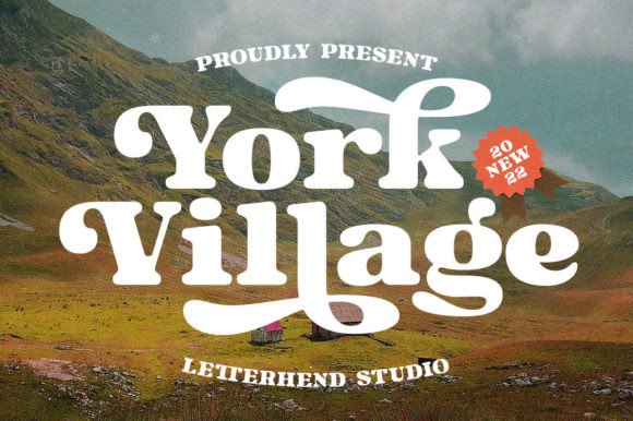 York Village: A Retro Serif Font That Commands Attention